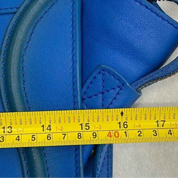 Celine Blue Luggage Tote - Picture 10 of 12